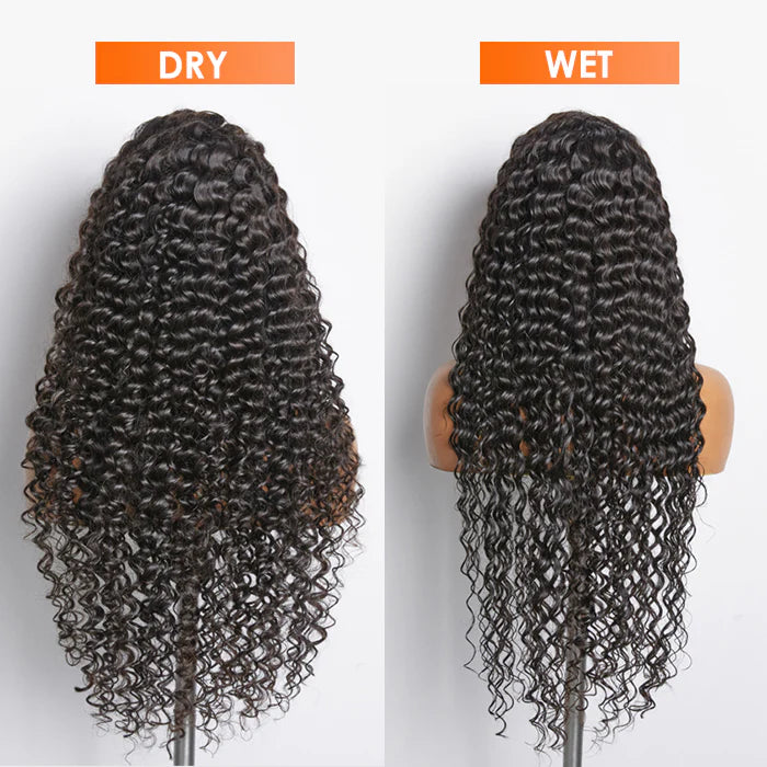 200% Density 13x4 Full Frontal Lace Wig Deep Wave