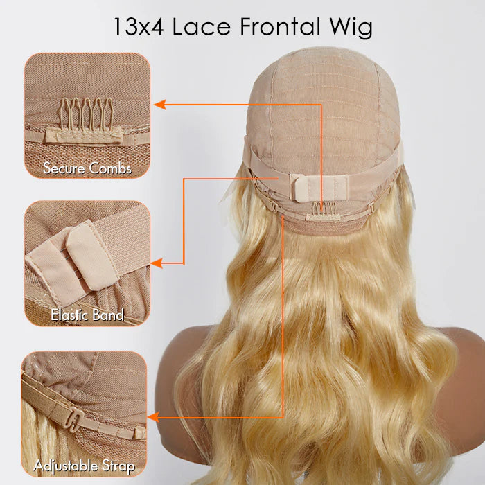 ✨ 150% Density 13x4 Pre-Plucked Lace Frontal Wig Body Wave #613  ✨