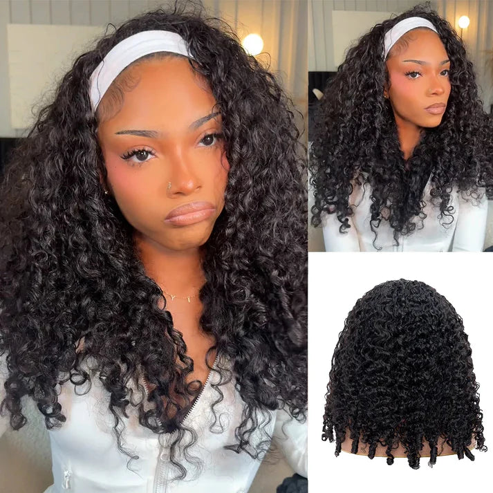 ✨ Wear and Go 180% Density Half Wig Burmese Curly  ✨