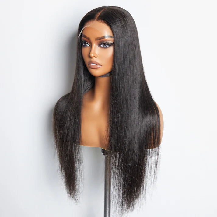 ✨ 180% Density 5x5 HD Glueless Lace Closure Wig Straight ✨