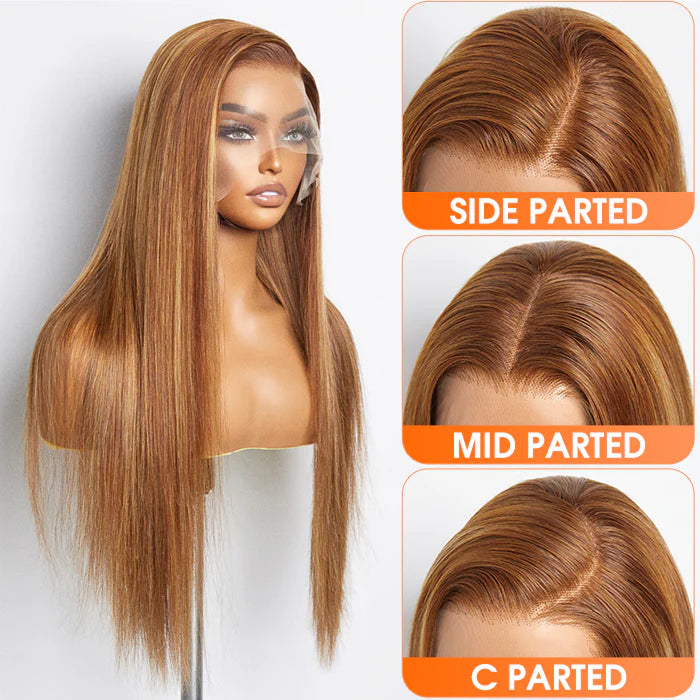✨ 150% Density 13x4 Pre-Plucked Free Part Lace Frontal Wig Straight ✨
